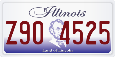 IL license plate Z904525