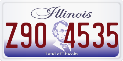 IL license plate Z904535