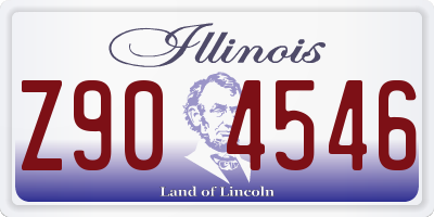 IL license plate Z904546