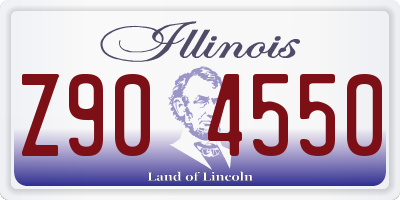IL license plate Z904550