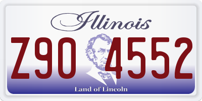 IL license plate Z904552