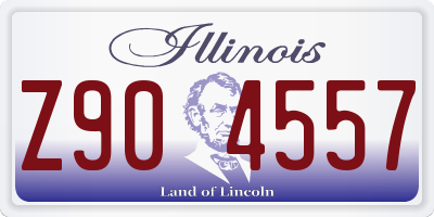 IL license plate Z904557