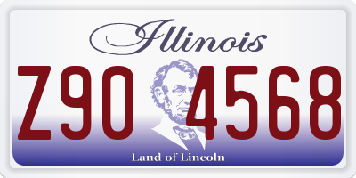IL license plate Z904568