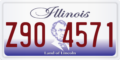 IL license plate Z904571