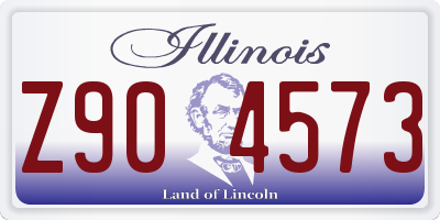 IL license plate Z904573
