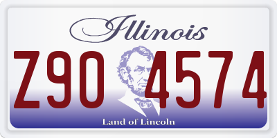 IL license plate Z904574