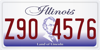 IL license plate Z904576