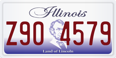 IL license plate Z904579