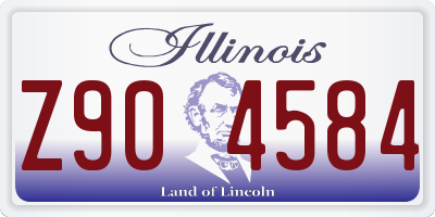 IL license plate Z904584