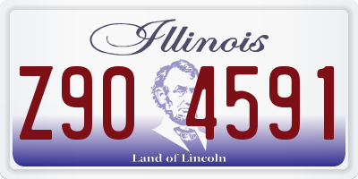 IL license plate Z904591