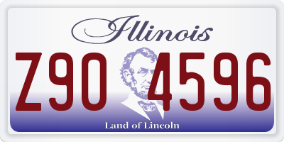 IL license plate Z904596