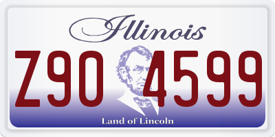 IL license plate Z904599
