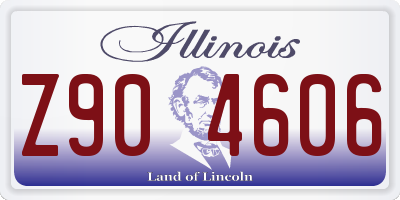 IL license plate Z904606