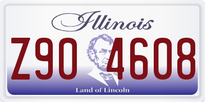 IL license plate Z904608