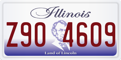 IL license plate Z904609