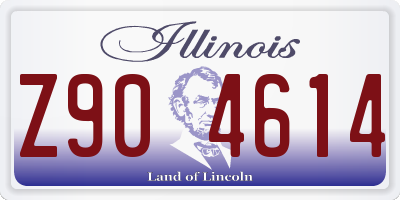 IL license plate Z904614