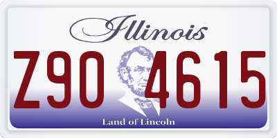 IL license plate Z904615