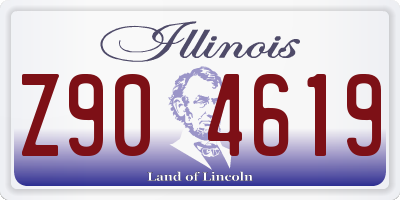 IL license plate Z904619