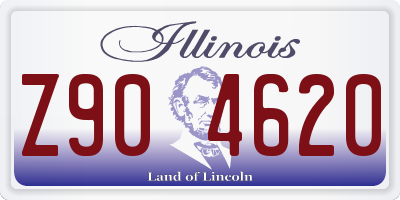 IL license plate Z904620