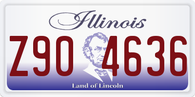 IL license plate Z904636