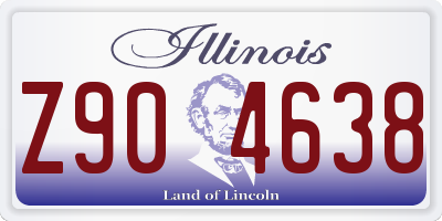 IL license plate Z904638
