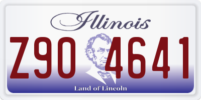 IL license plate Z904641