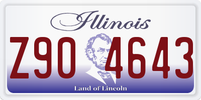 IL license plate Z904643