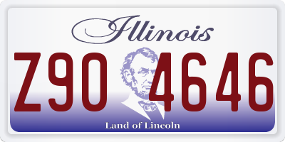 IL license plate Z904646