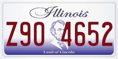 IL license plate Z904652