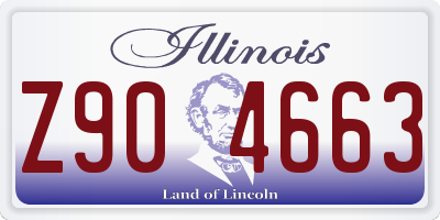 IL license plate Z904663
