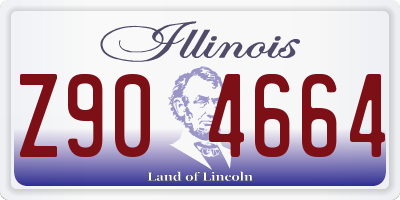 IL license plate Z904664