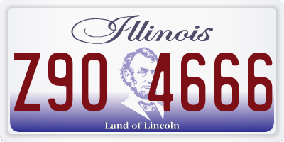 IL license plate Z904666