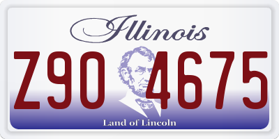 IL license plate Z904675