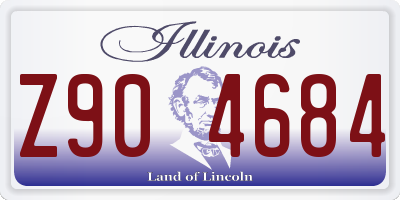 IL license plate Z904684