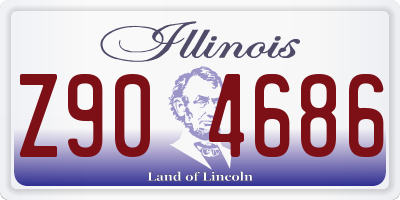 IL license plate Z904686