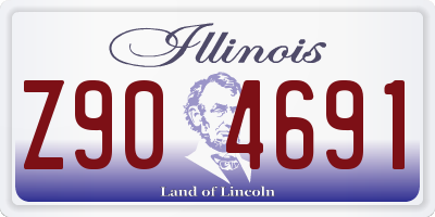 IL license plate Z904691