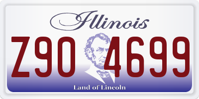 IL license plate Z904699