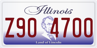 IL license plate Z904700