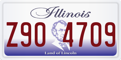 IL license plate Z904709