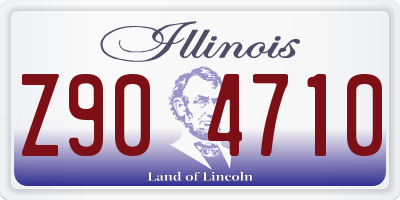 IL license plate Z904710