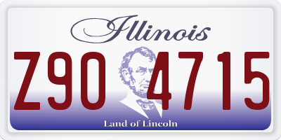 IL license plate Z904715