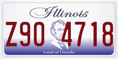 IL license plate Z904718