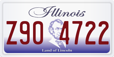 IL license plate Z904722
