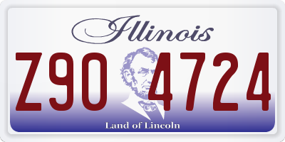 IL license plate Z904724