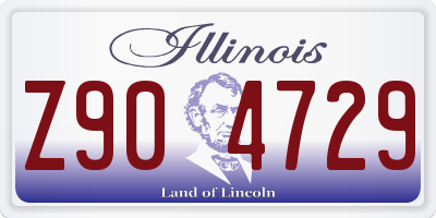 IL license plate Z904729