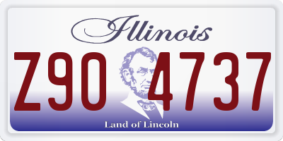 IL license plate Z904737