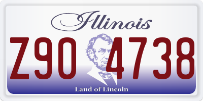 IL license plate Z904738