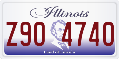 IL license plate Z904740
