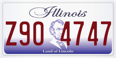 IL license plate Z904747