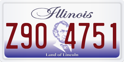 IL license plate Z904751